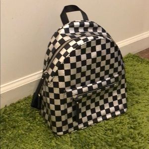 Wild fable checkered mini backpack